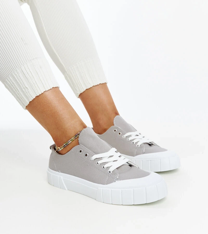 Eduards graue Stoff-Sneaker