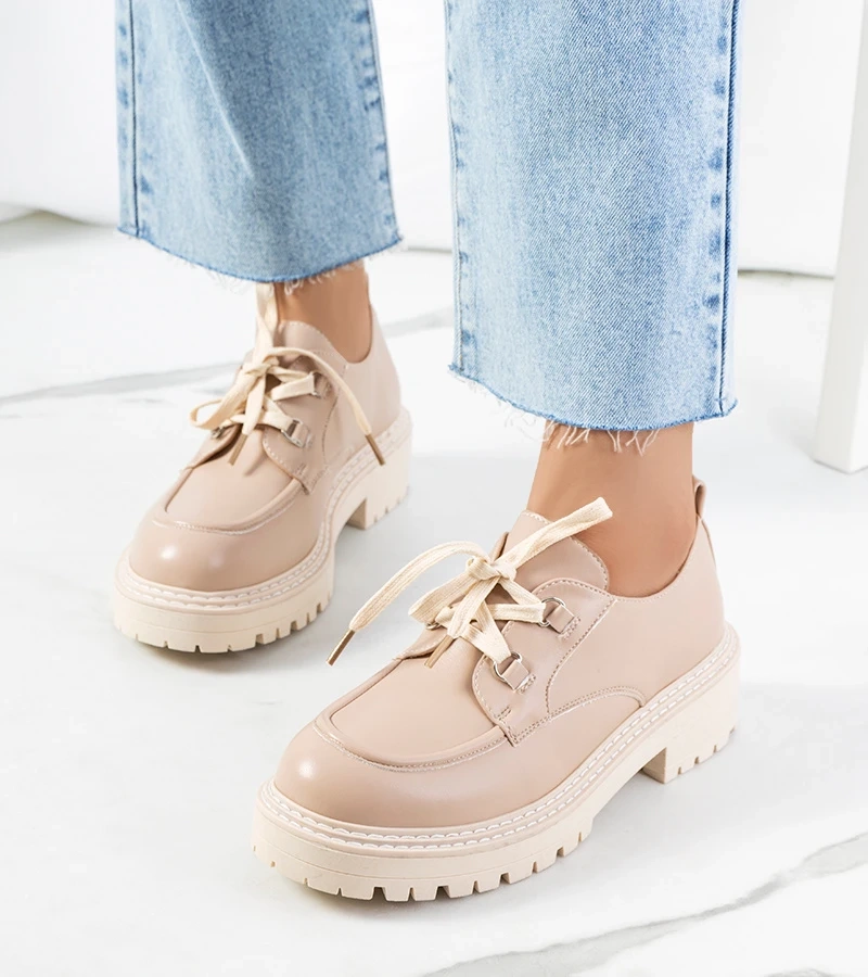 Beige Damen Halbschuhe Labour