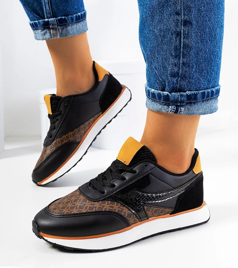 Schwarze Damen-Sneakers Chiara