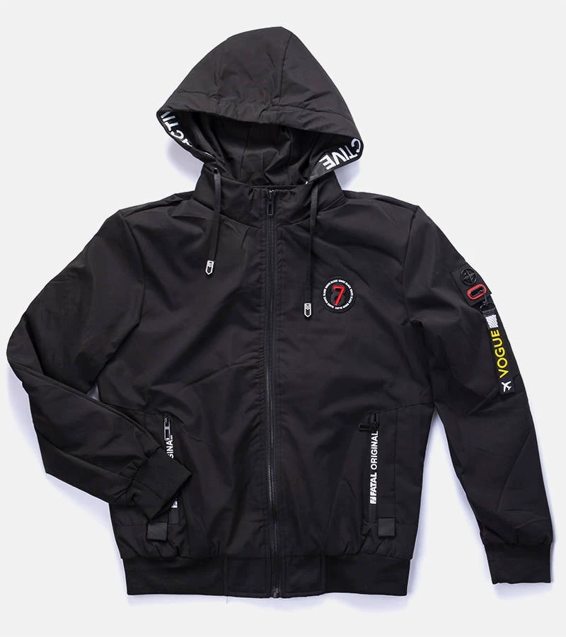 Schwarze Herren Übergangsjacke Tollmache