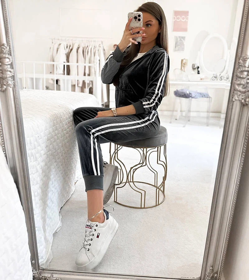 Graues Dunesli Trainingsanzug Set