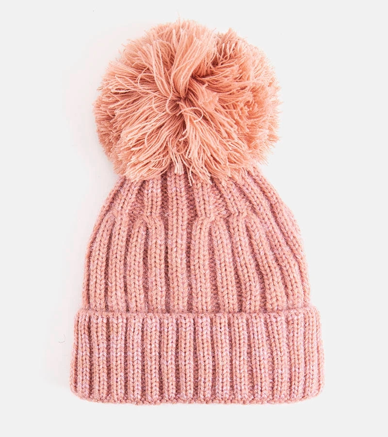 Karlotis rosa Mütze mit Pompon