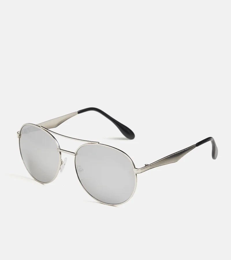 Silberne Pilotenbrille von Couron