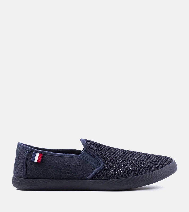 Marineblaue durchbrochene Herren-Turnschuhe Garibaldi