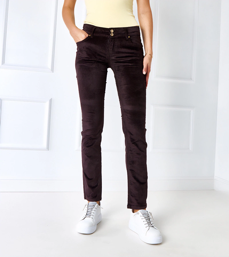 Braune Stoffhosen von Authier