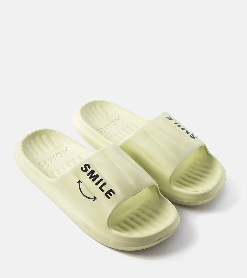 Grüne Schaumstoff-Flip-Flops Smile