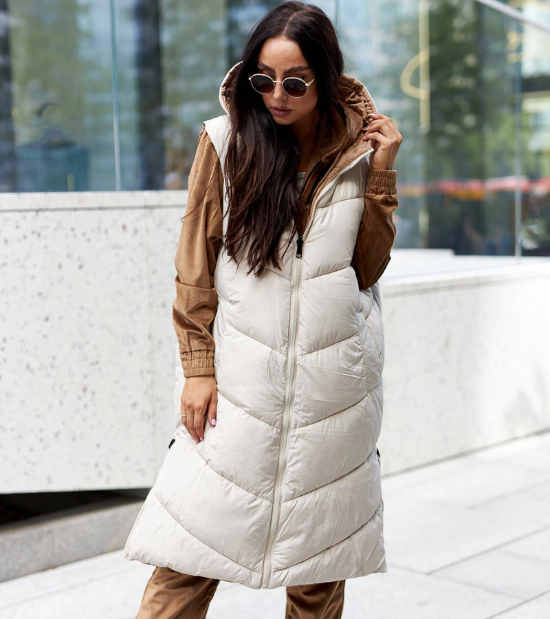 GEFÜTTERTE DAMENJACKE WINTERJACKE MIT KAPUZE TASCHEN BH-1840 SCHWARZ