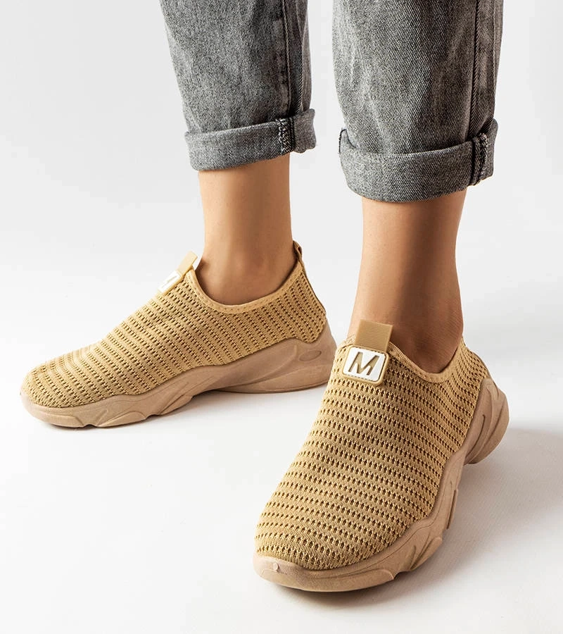 Dunkelbeige Azalee Damen Slip-On Sportschuhe