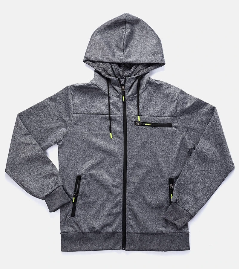 Dunkelgraues Herren Sweatshirt mit Kapuze Curtis