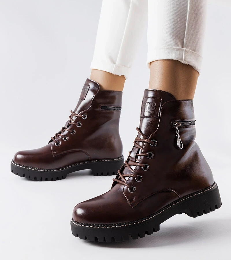 Braune Schnürstiefel Eloisa