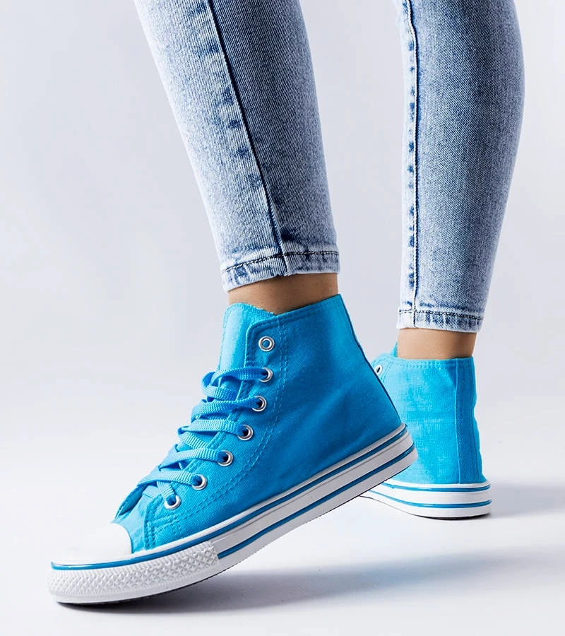 Blaue Alaine Knöchelturnschuhe