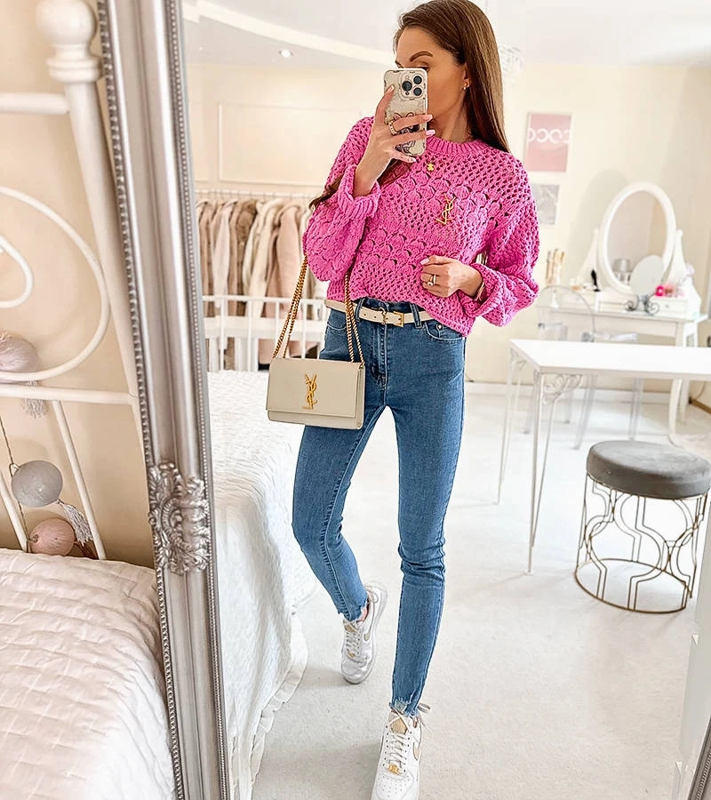 Blaue Slim Jeans Sansouci