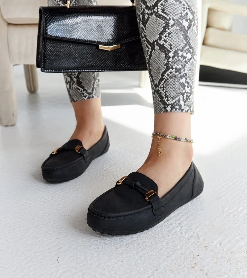 Matte schwarze Mokassins von Scafati