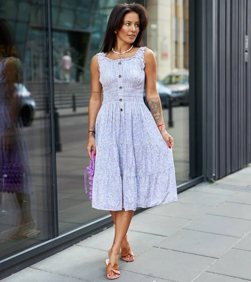 Lila Trägerkleid von Nazionale