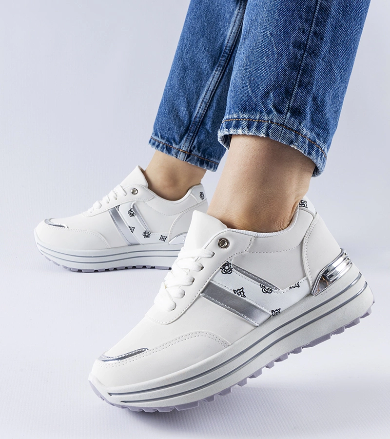 Weiße Plateau-Sneakers von Provinciale