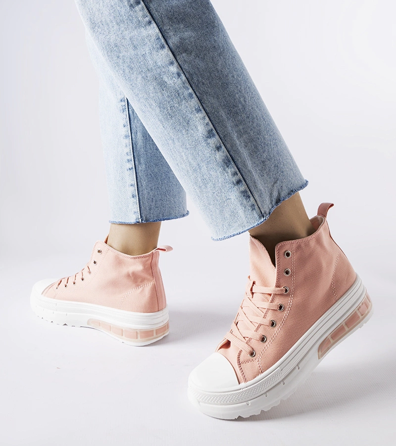 Rosa Quiet Knöchel-Sneaker