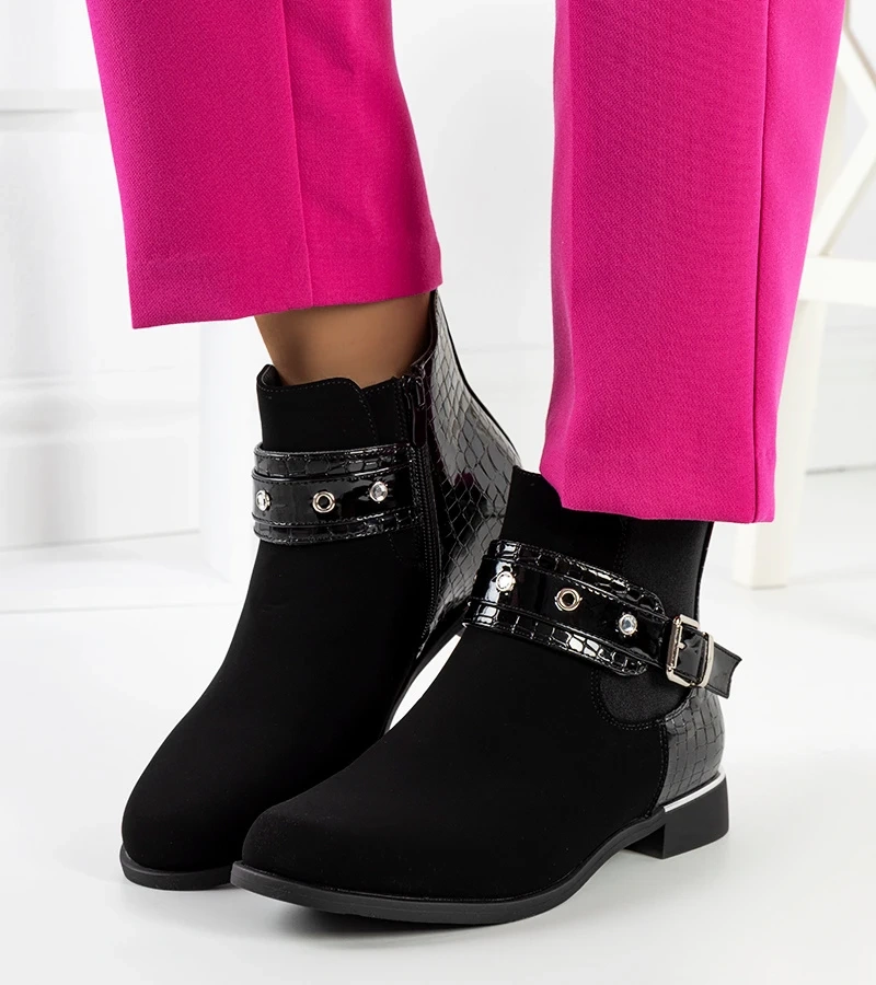 Schwarze Stiefeletten Sutton