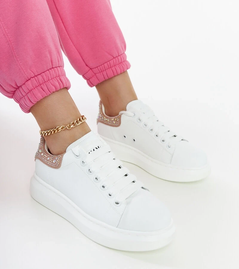 Weiße Plattform-Sneaker GOE JJ2N4051