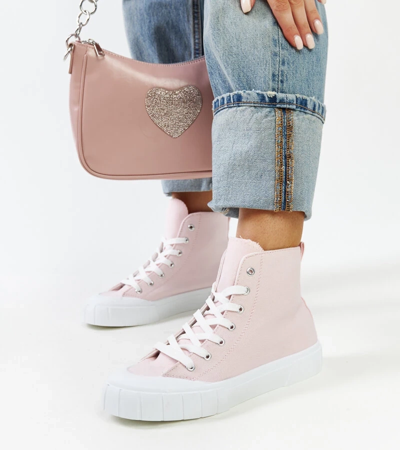 Vinkas hohe rosa Turnschuhe