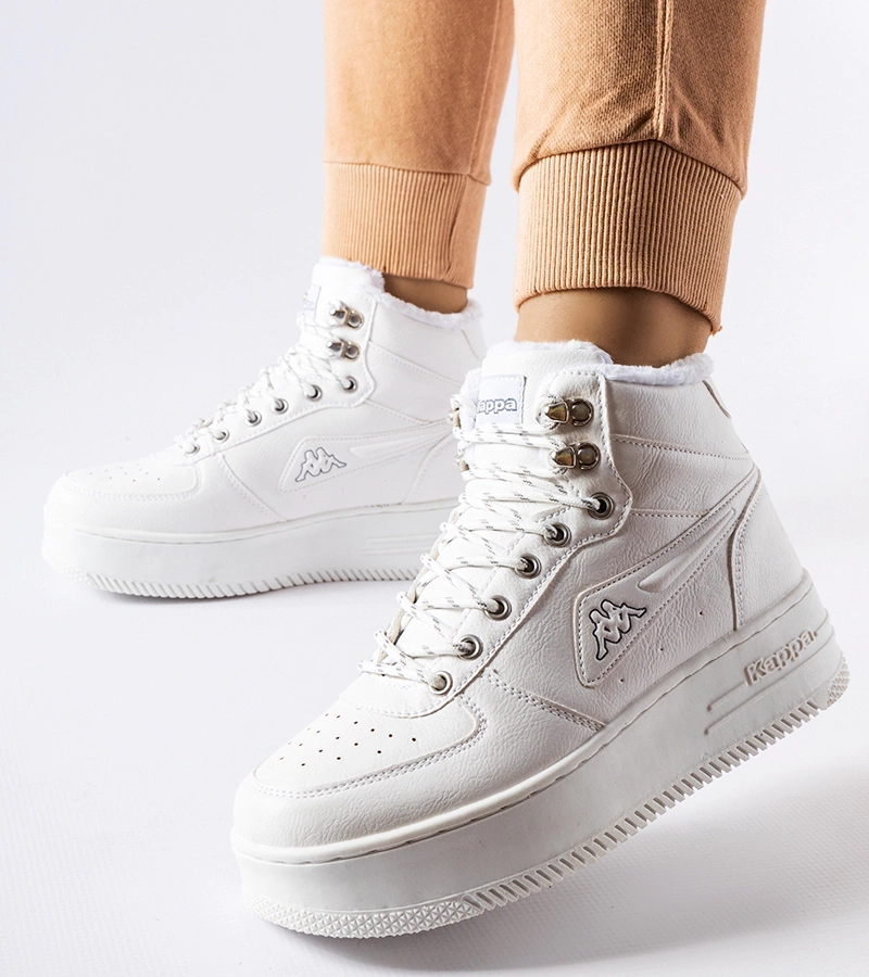 Weiße, gefütterte Kappa Schuhe 243047 Fallou