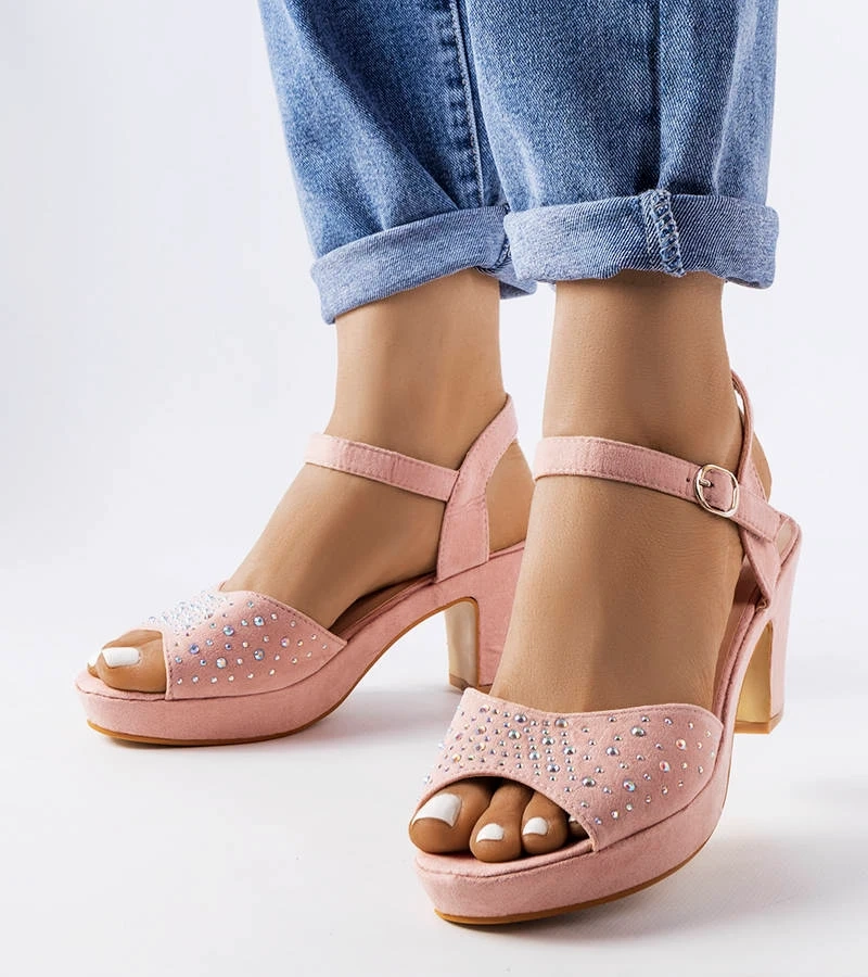 Rosa Stilettosandale Beltane