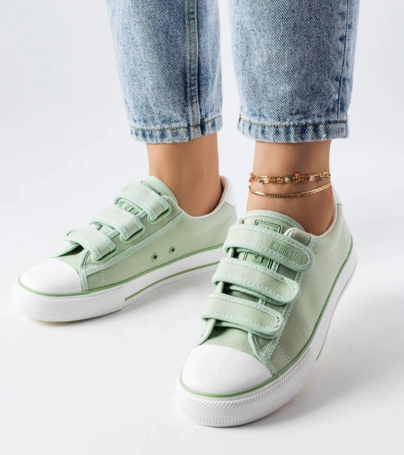 Grüne Klettverschluss-Sneaker Big Star LL274A202