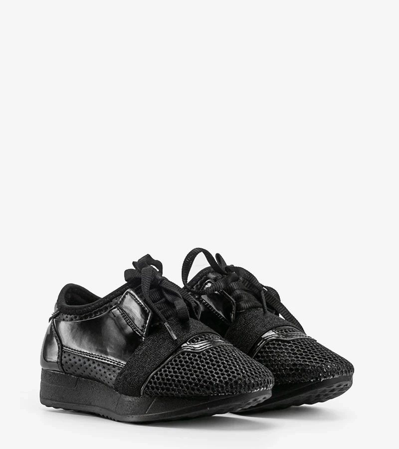 Schwarze Kindersneaker von Kelli