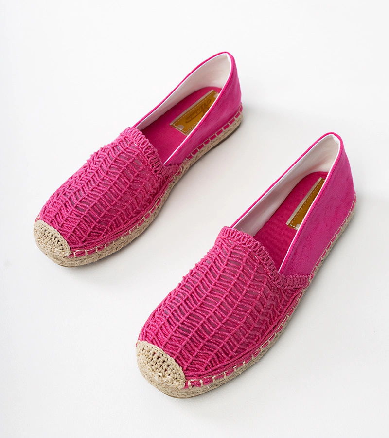 Rosa durchbrochene Plateausandalen Plevis