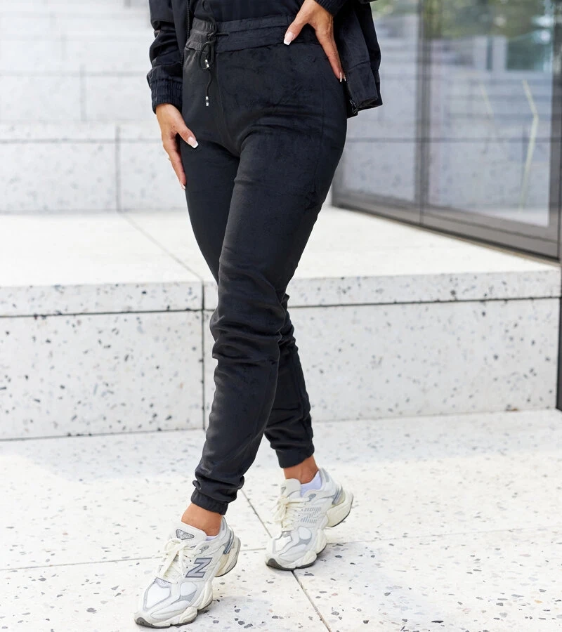 Schwarze, gefütterte Jogginghosen von Scout