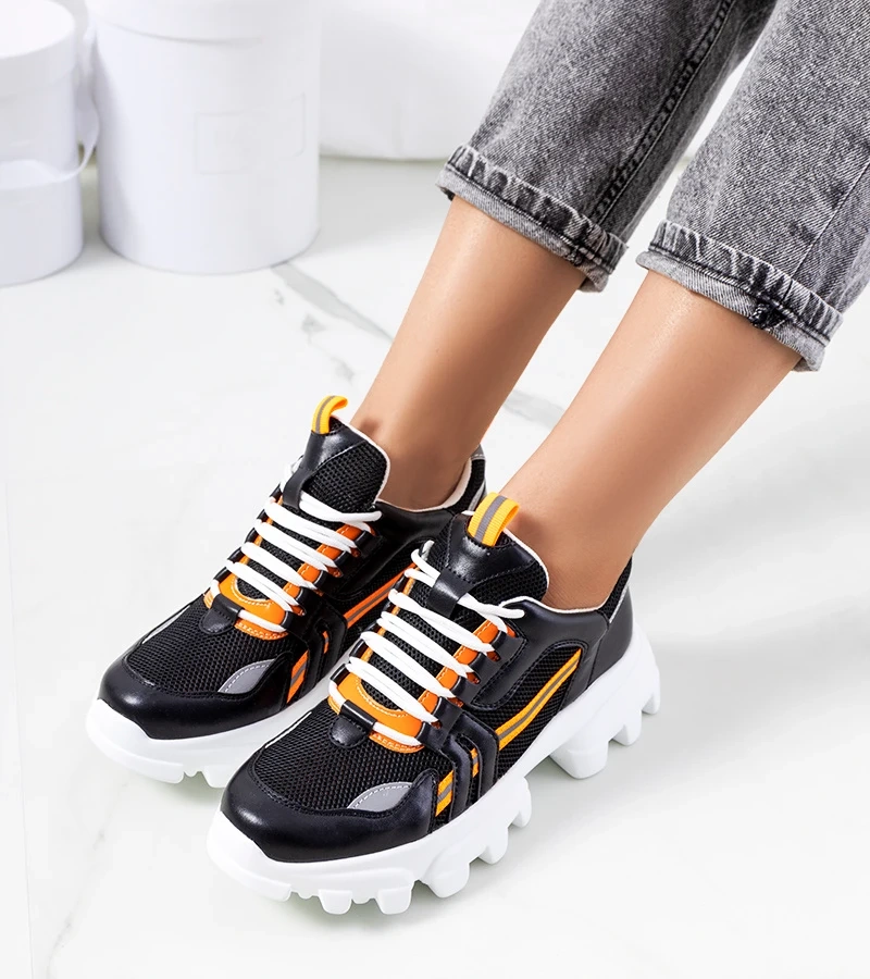 Schwarze Damen Sneakers Bernier