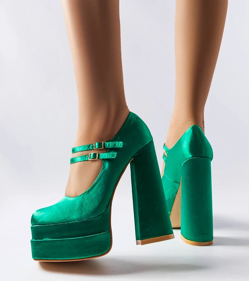 Gabriels grüne High Heels Pumps