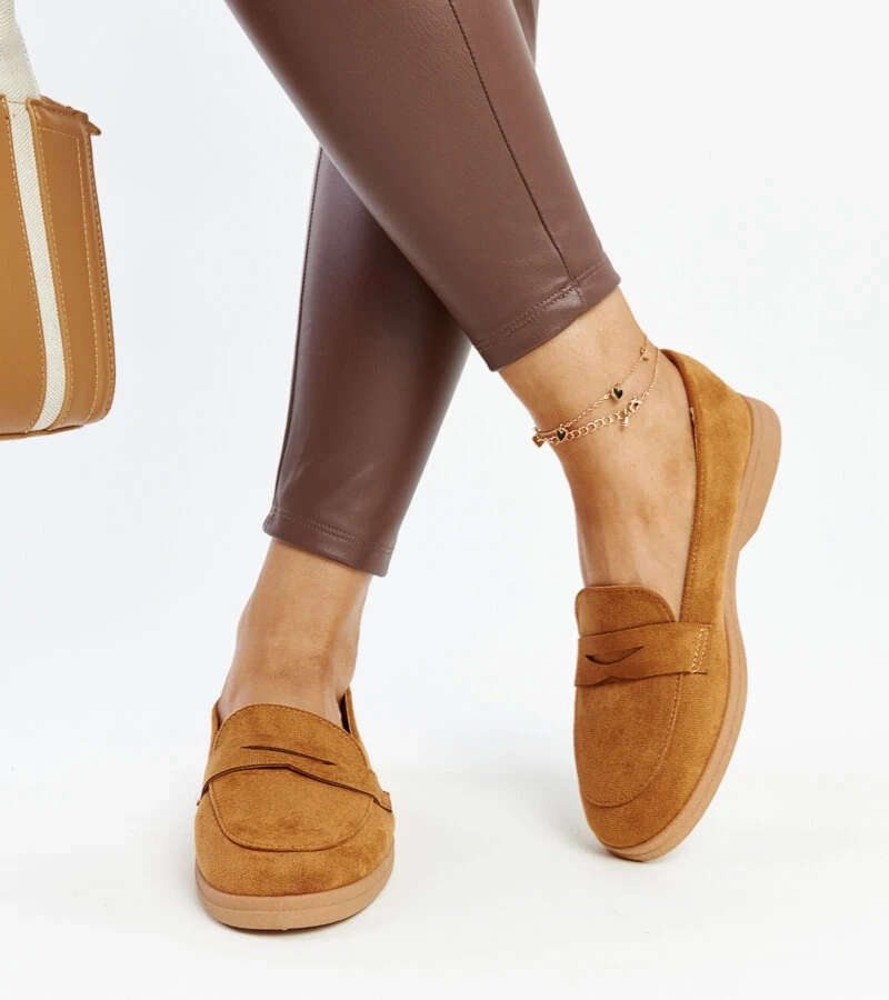 Braune Wildleder Mokassins von Nibras