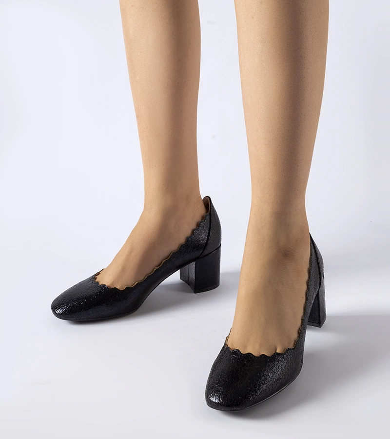 Schwarze Remanzacco Pumps mit Absatz