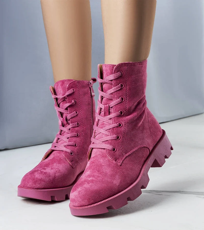 TIMBERKI TRAPPERSCHUHE DAMENSCHUHE DAMEN SCHUHE HALBSCHUHE 851 ROSA/WEISS