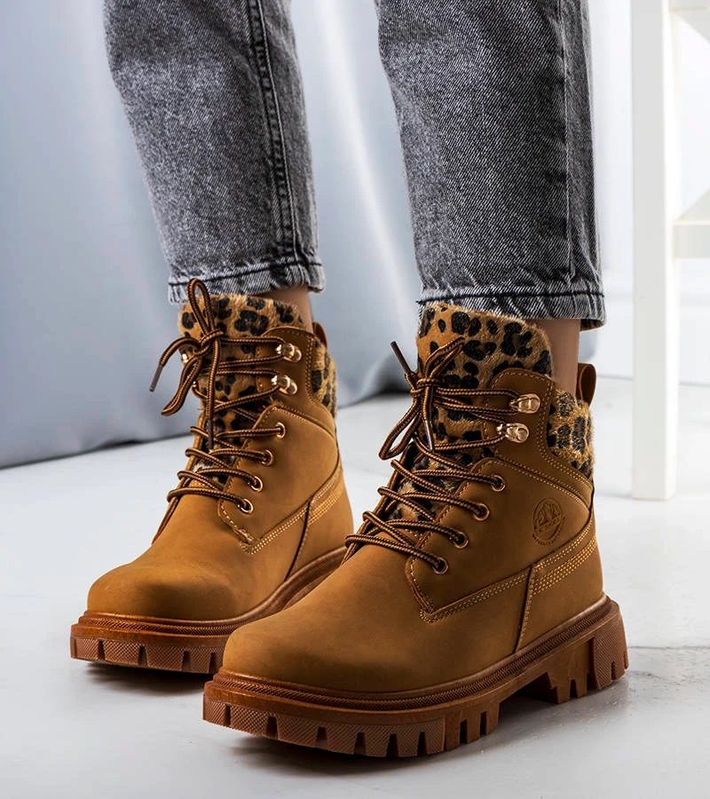 Braune Damen Trapperschuhe von Didians