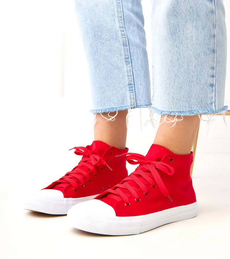Rote hohe Turnschuhe Ghanem