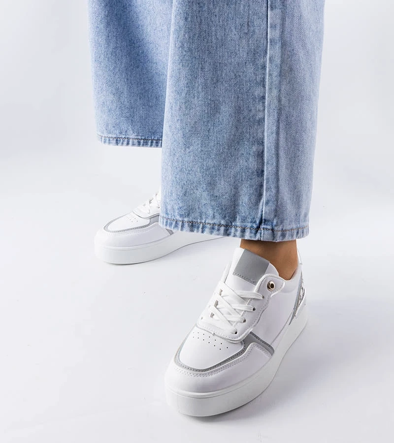 Weiße Plattform-Sneakers Tooele