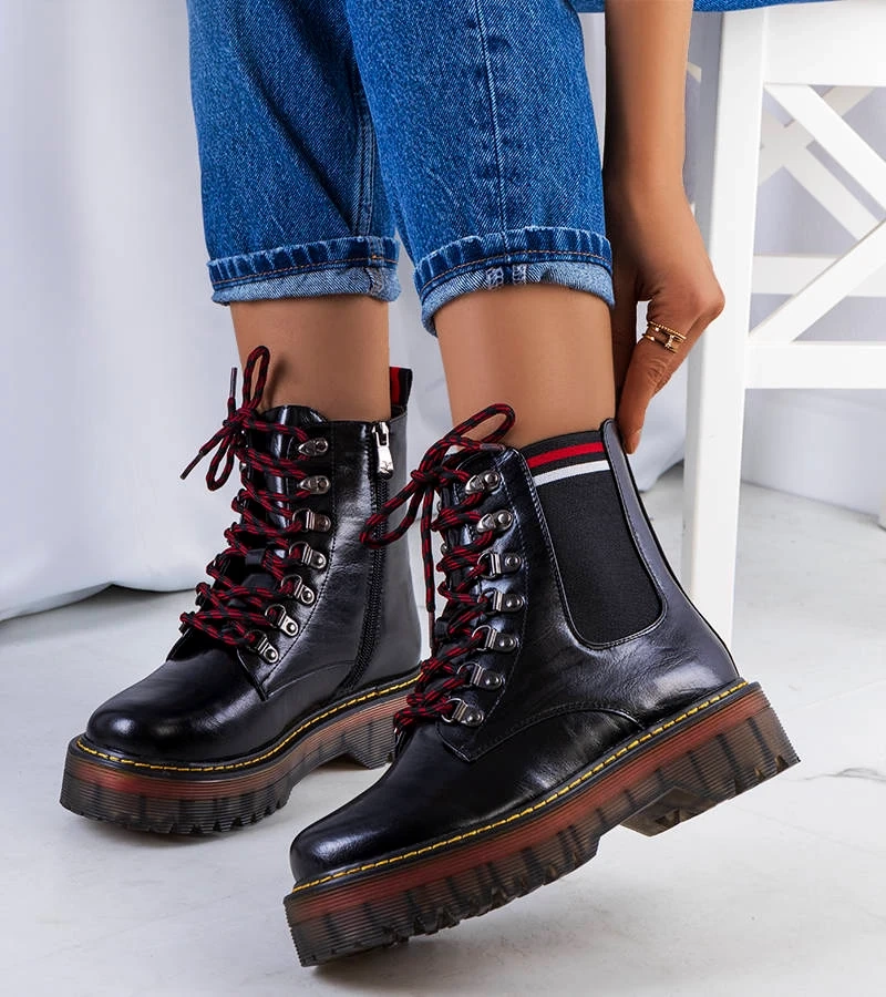 Schwarze Damen Stiefeletten Foria