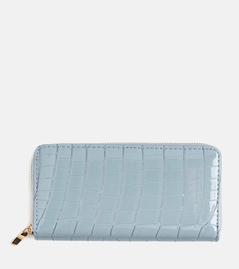 Blauer lackierter Geldbeutel von Spangler