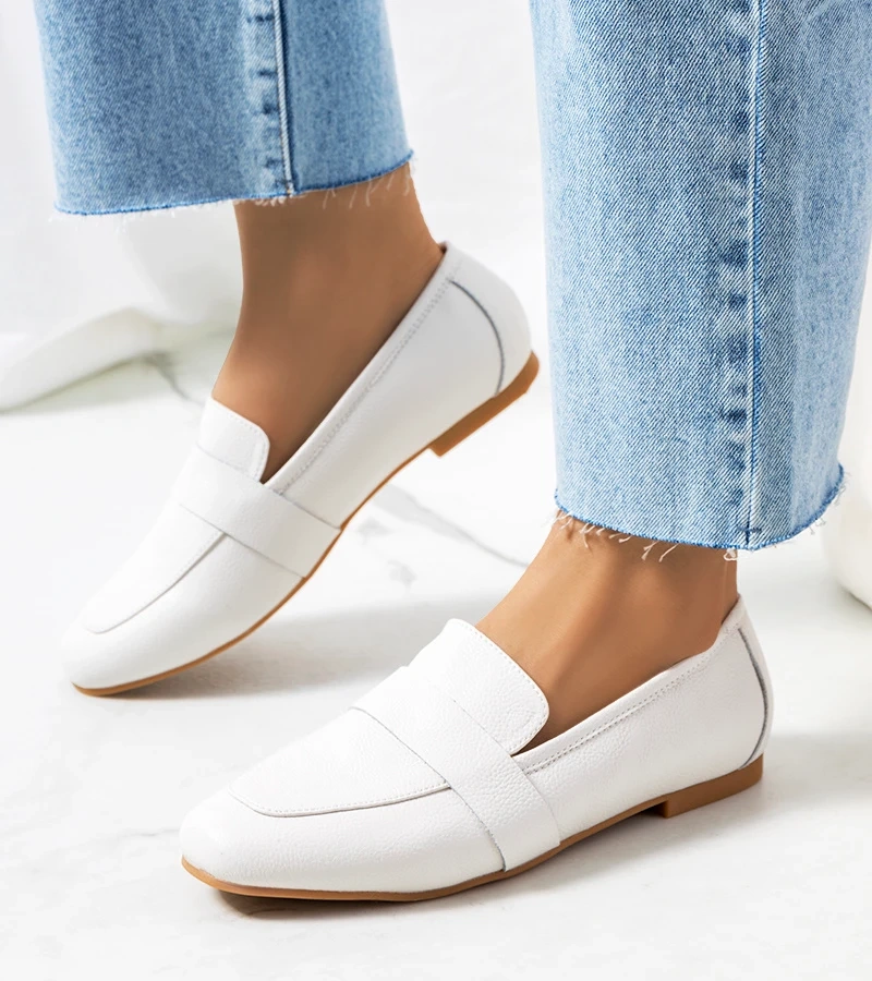 Ecru Maple Damen Lederhalbschuhe