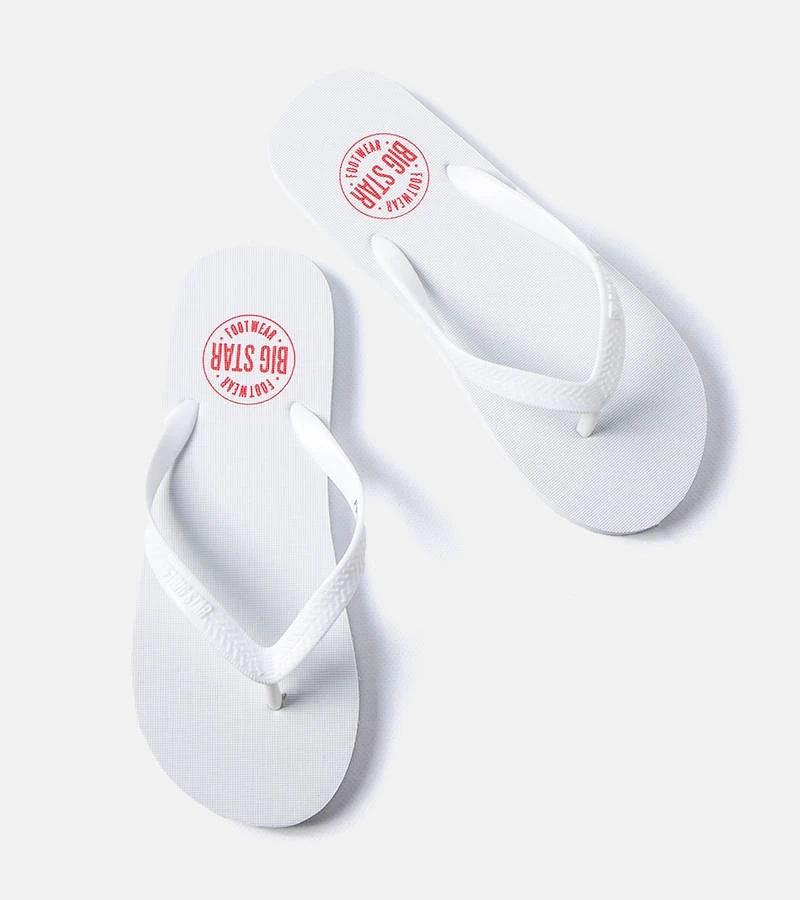 Weiße japanische Big Star FF174613 Flip-Flops