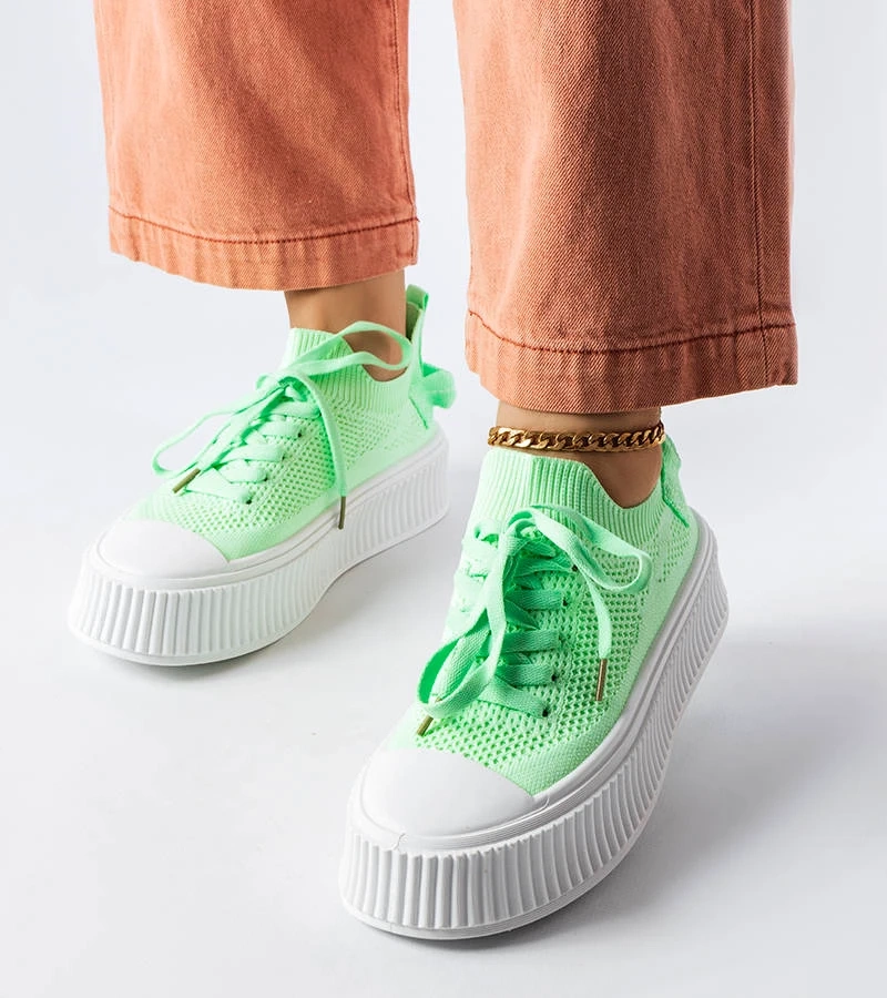 Grüne Turnschuhe mit elastischem Schaft von Jardine