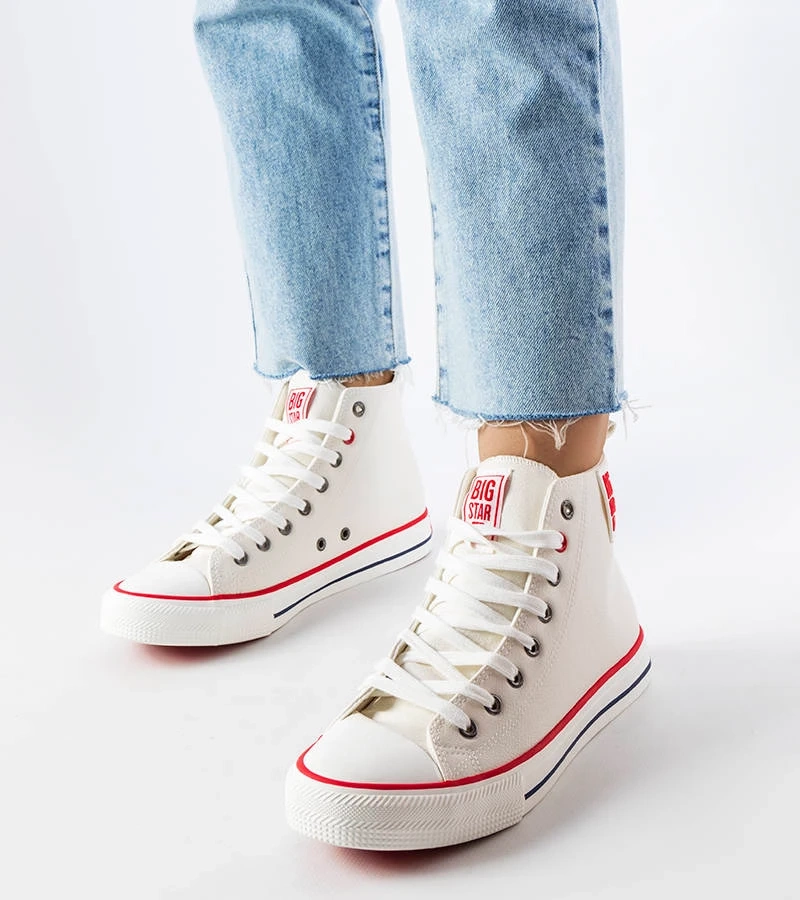 Weiße Knöchel-Sneaker Big Star JJ274132