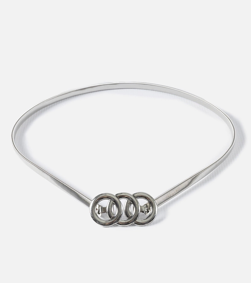 Silberner flexibler Gürtel Bartolomeo