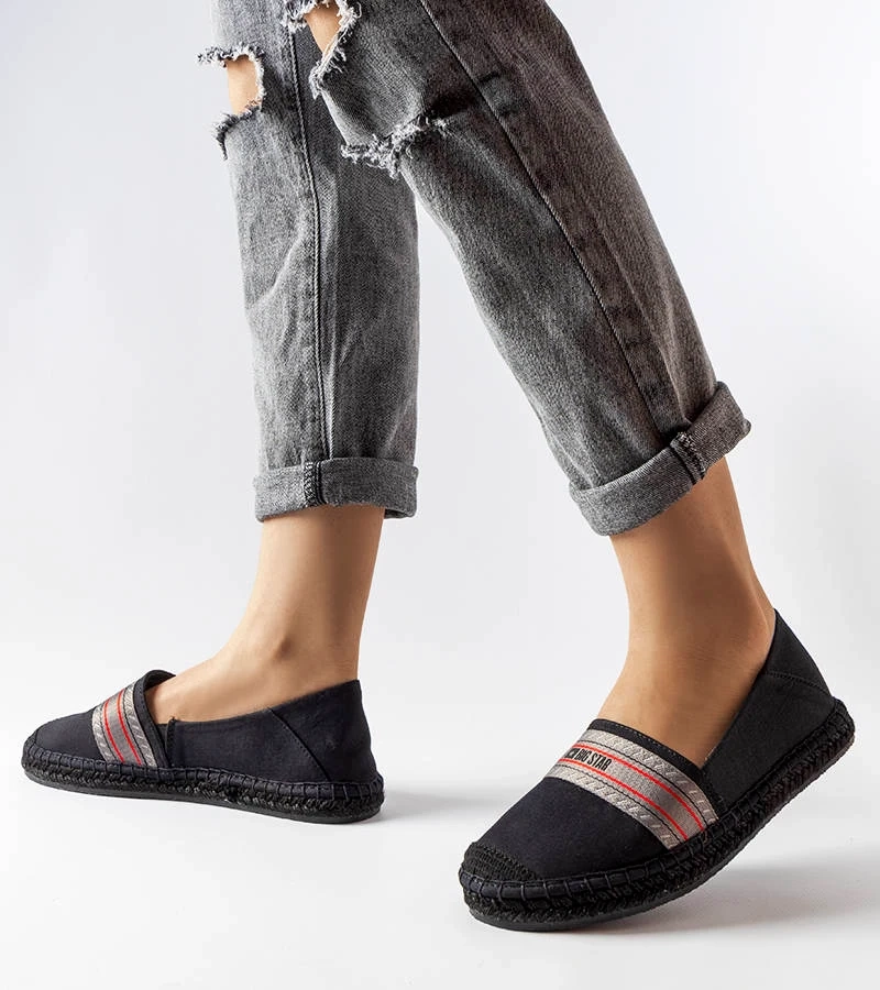 Schwarze Espadrilles Big Star LL274894
