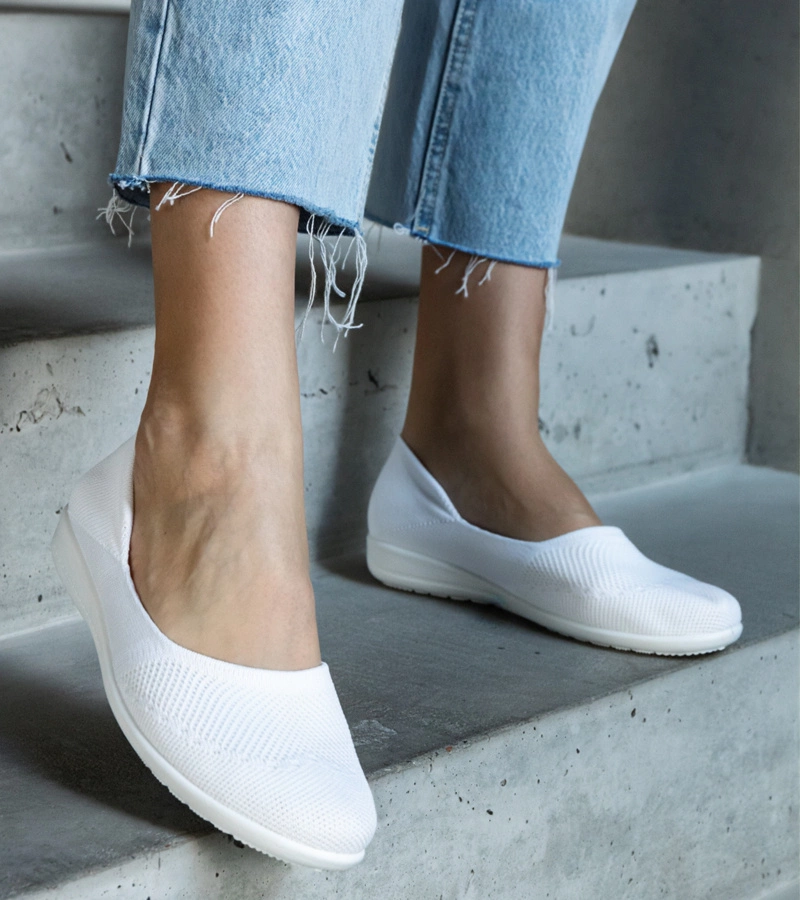 Schwarze Stoff-Ballerinas Provencher