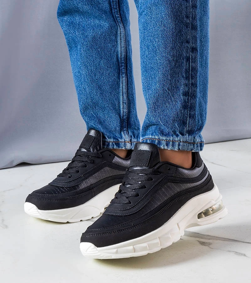 Schwarze Courtne Sneakers