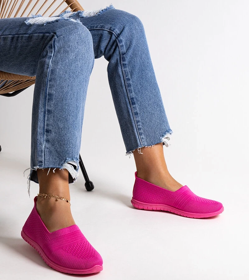 Dunkelrosa Shalha Slip-on-Turnschuhe