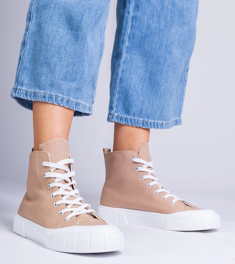 Braune Citta Knöchel-Sneaker