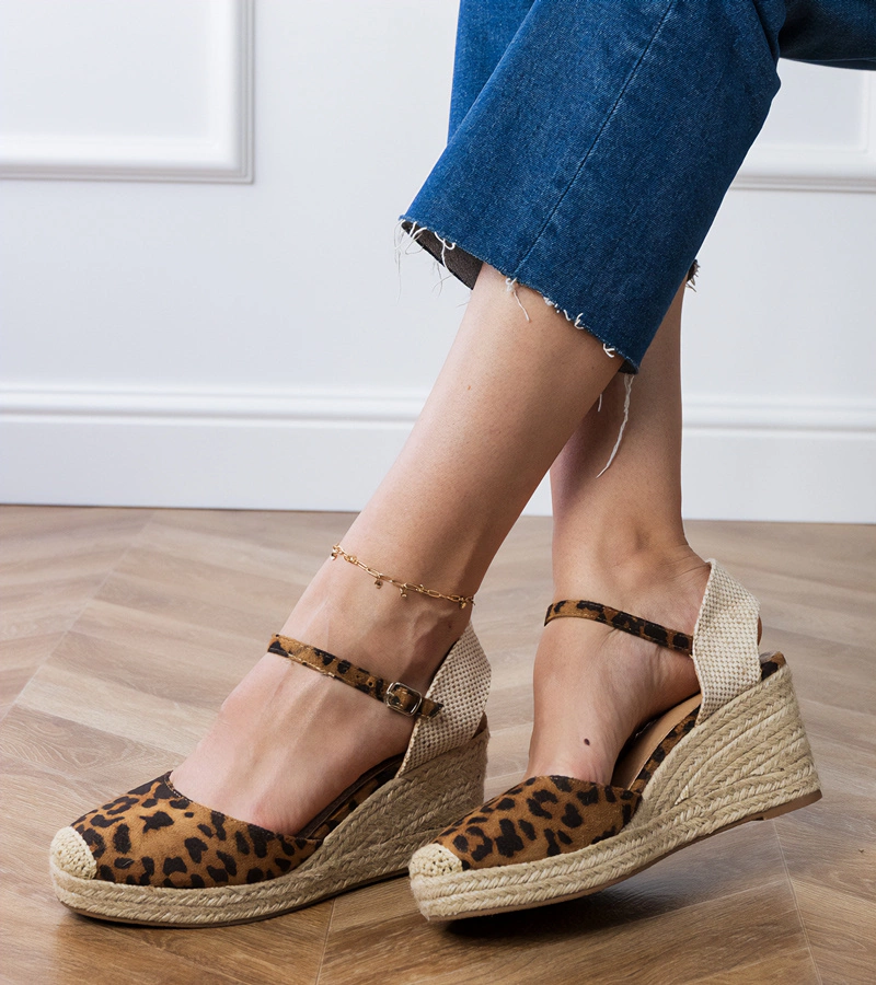 Panterkeilabsatz-Espadrilles Murrana